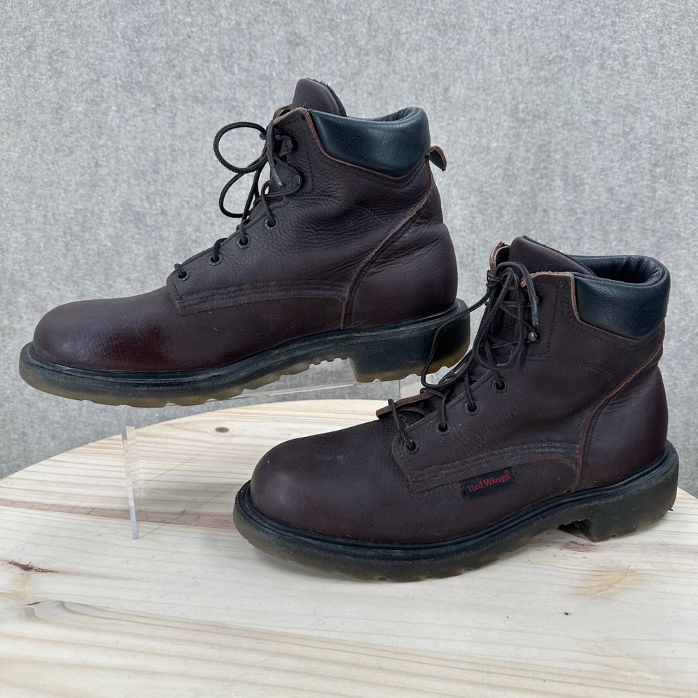 Red Wing Work Boots Mens 10D Brown 606 SuperSole 2.0 Leather Made In USA
